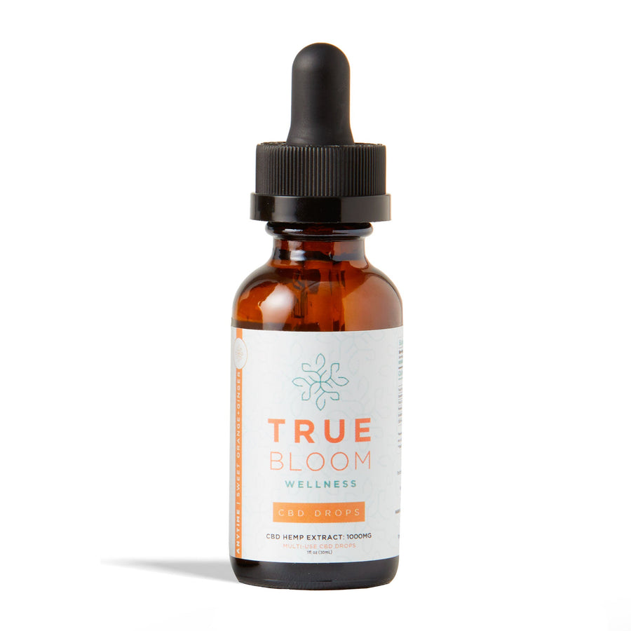 CBD Oil Hemp extract - Sweet Orange and Ginger True Bloom Wellness